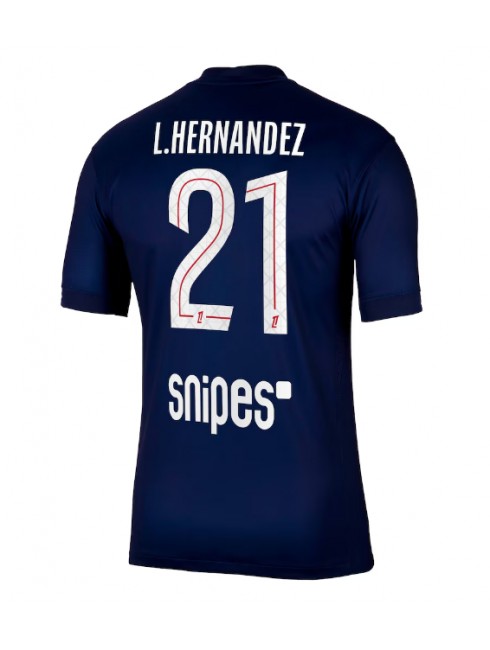 Paris Saint-Germain Lucas Hernandez #21 Replika Hemmakläder 2025-26 Kortärmad Paris Saint-Germain Lucas Hernandez #21 Replika Hemmakläder 2025-26 Kortärmad